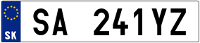 Trailer License Plate